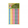 Etiquettes apli 100% recycle ï8mm coloris assortis pochette 385 unites