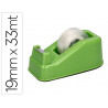 Devidoir de comptoir liderpapel ecouse 100% plastique recycle ruban adhesif 19mmx33m coloris vert