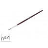 Pinceau o'color poils poney nº4 ideal gouache et aquarellevirole aluminium manche bois laque lot 10 unites