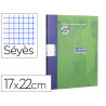 Cahier pique clairefontaine brouillon couverture carte offset papier velin surfin 17x22cm 96p seyes 56g coloris vert