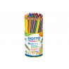 Crayon couleur giotto stilnovo maxi coloris assortis pot 48 unites