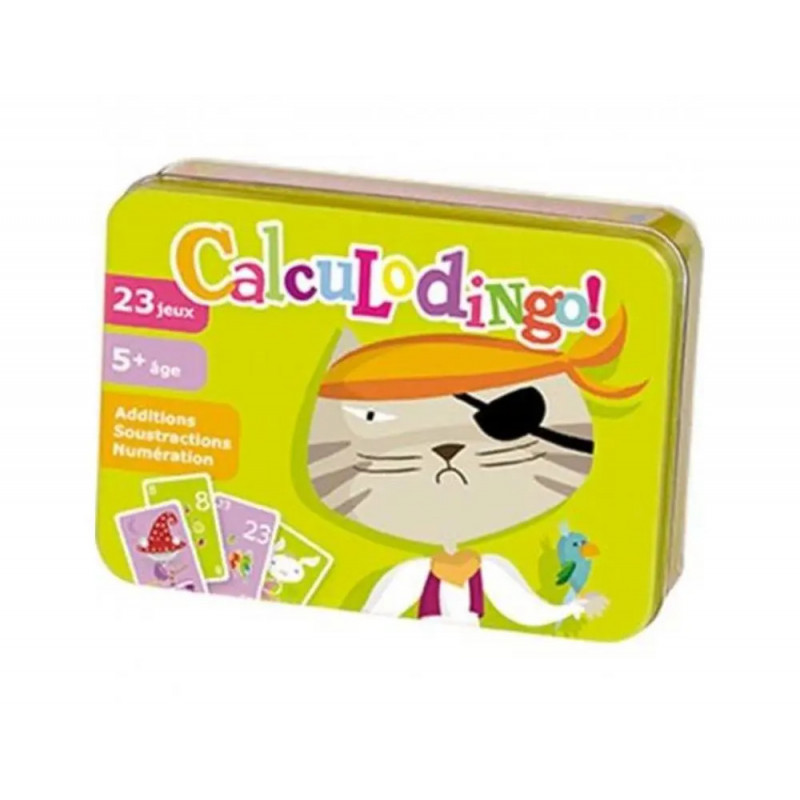 Jeu interdacta calculodingo 36 cartes + 1 livret avec 15 regles