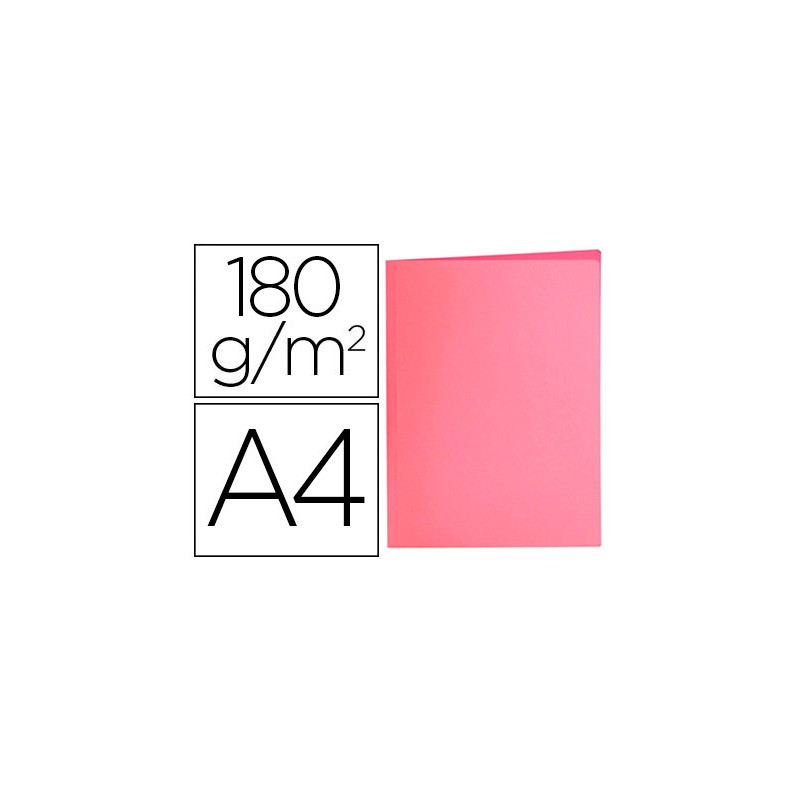 Chemise liderpapel papier cartonne 180g/m2 310x230mm document a4 coloris rose pastel