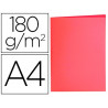 Chemise liderpapel papier cartonne 180g/m2 310x230mm document a4 coloris rouge pastel