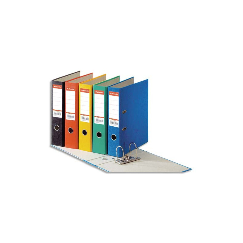 ESSELTE Classeur à levier RAINBOW, A4, 7,5 cm, carton, assorti de couleurs
