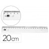Regle liderpapel plastique incassable transparent 20 cm