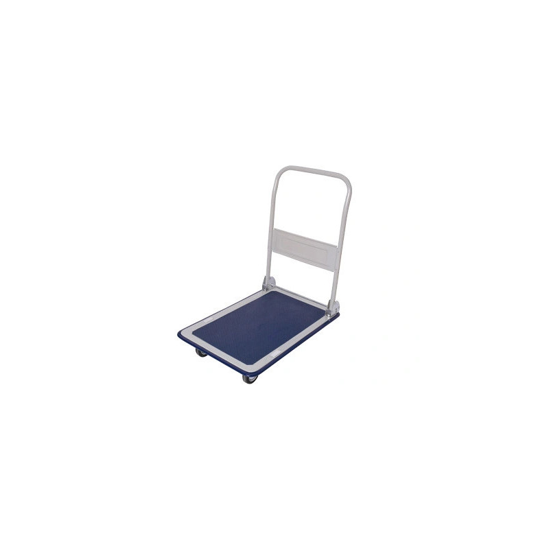 Chariot pliant 4 roues dossier rabattable plateforme tapis antidérapant charge maximale 300kg 16.2kg
