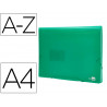 Trieur liderpapel polypropylène a4 210x297mm 700 microns 13 compartiments fermeture élastique translucide coloris vert