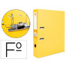 Classeur levier liderpapel documenta a4+ carton remborde dos 75mm rado metallique coloris jaune