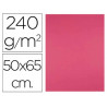 Papier cartonne liderpapel 50x65cm 240gr coloris fuchsia paquet 25 feuilles