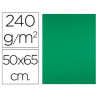Papier cartonne liderpapel 50x65cm 240gr coloris vert noel paquet 25 feuilles