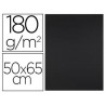 Papier cartonne liderpapel 50x65cm 180gr coloris noir paquet 25 feuilles
