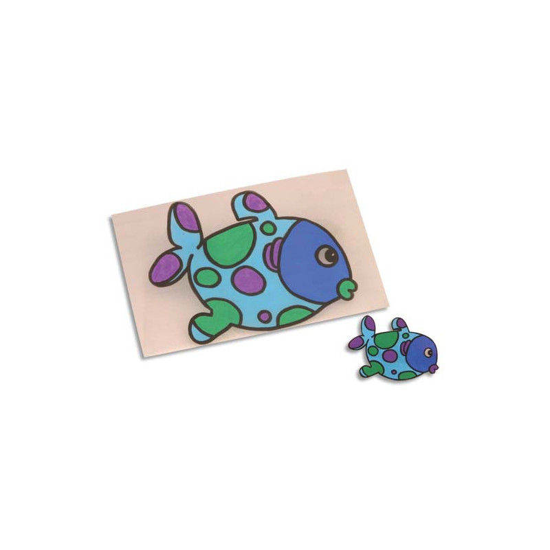 O COLOR Paquet de 7 feuilles de plastic fou transparent 20x30cm