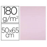 Papier cartonne liderpapel 50x65cm 180gr coloris rose paquet 25 feuilles