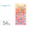 Autocollants imaginovo friandises magic dreams en relief 190x105 mm sous blister