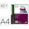Protege-documents liderpapel personnalisable kangourou polypropylene 60 pochettes fixes a4 coloris vert