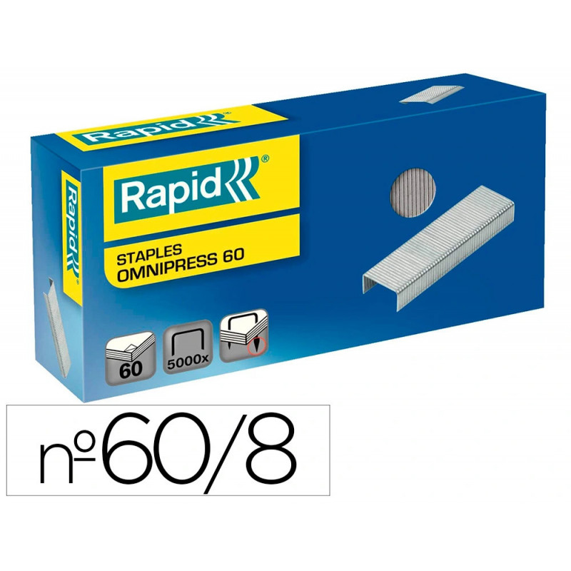 Agrafe rapid omnipress 60 boîte 5000 unités