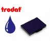Cassette encrage trodat 6/58b pour tampon professionnal metal line 5274/5474/5208/5480/55418/555812 coloris bleu