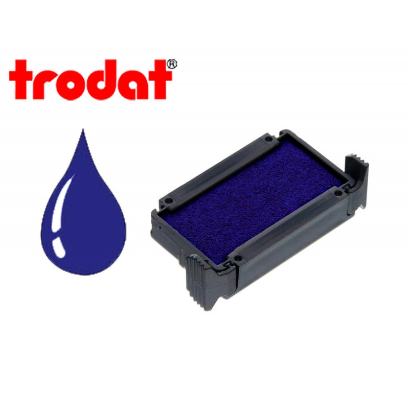 Cassette encrage trodat 6/4910b pour tampon printy 4810/4910/4836/4910ta coloris bleu