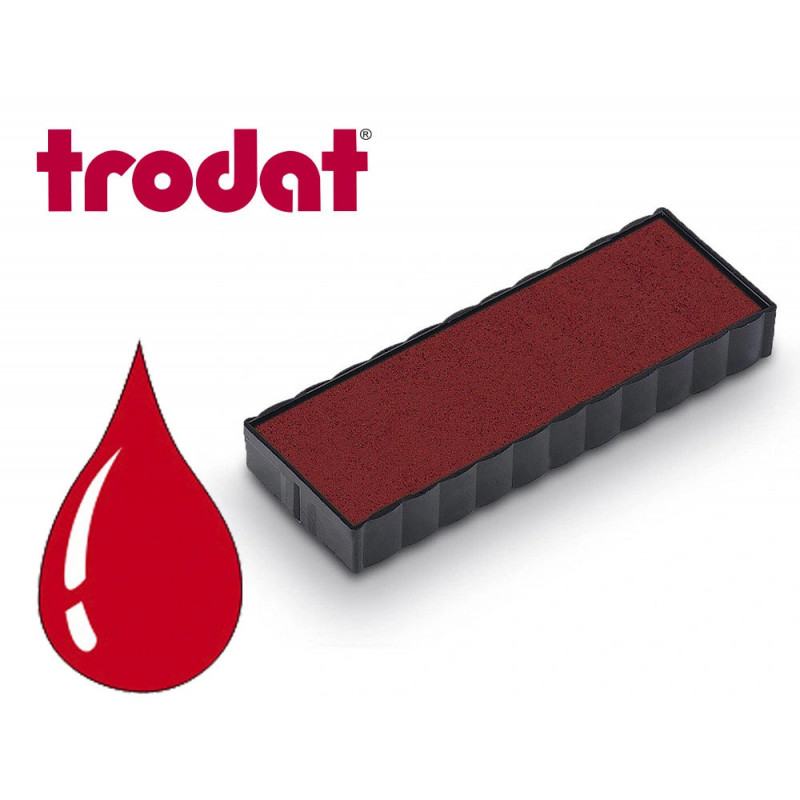 Cassette encrage trodat 6/4817c pour tampon printy 4816/4817 coloris rouge