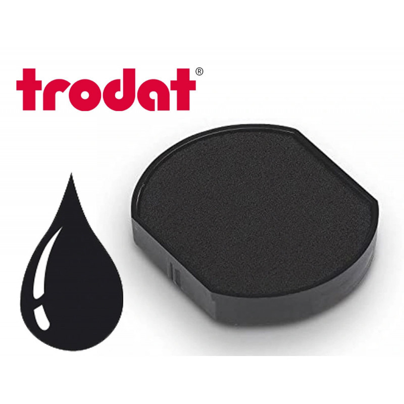 Cassette encrage trodat 6/46030a pour tampon encreur printy 46030 et 46130 coloris noir
