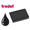 Cassette encrage trodat 6/4929b pour tampon encreur printy 4929/4729 taille empreinte 75x 8mm coloris noir