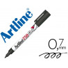 Marqueur artline 750 permanent textile pointe fine conique 0.7mm corps métal couleur noir