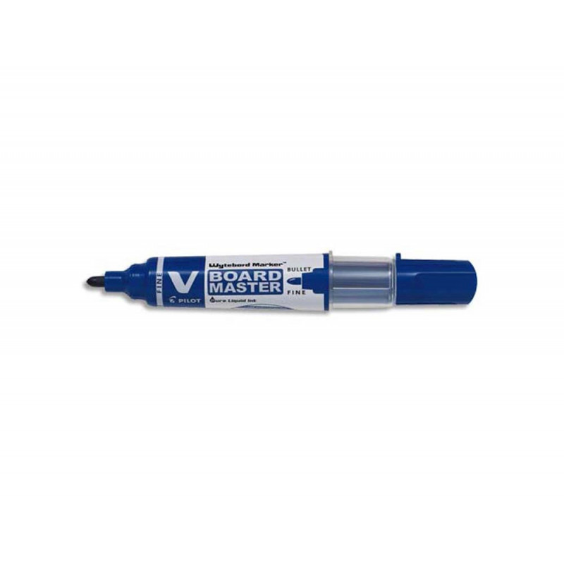 Marqueur pilot v-board tableau blanc pointe conique effaçable à sec encre liquide base alcool coloris bleu