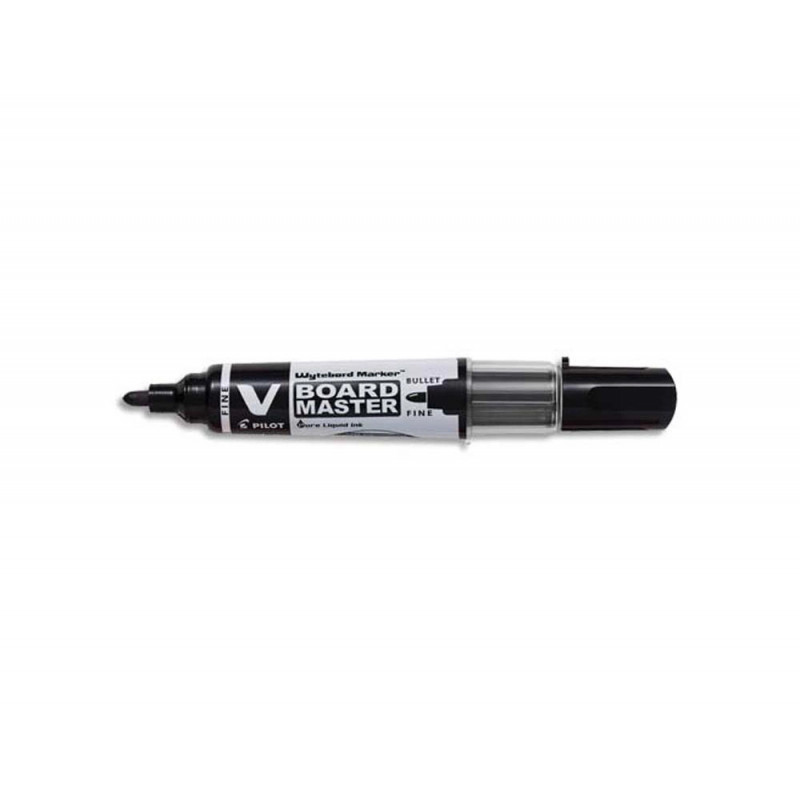Marqueur pilot v-board tableau blanc pointe conique effaçable à sec encre liquide base alcool coloris noir