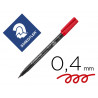 Stylo-feutre staedtler lumocolor permanent pointe extra fine multi-supports séchage immédiat résistant eau coloris rouge