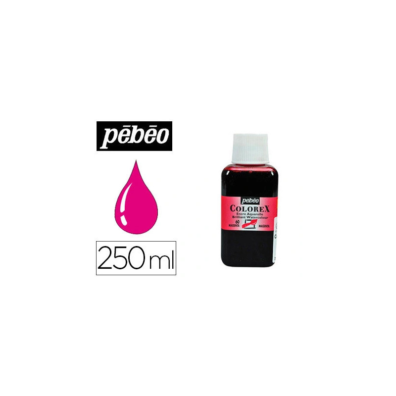Encre pébéo colorex forte concentration vivacité couleur magenta flacon 250ml