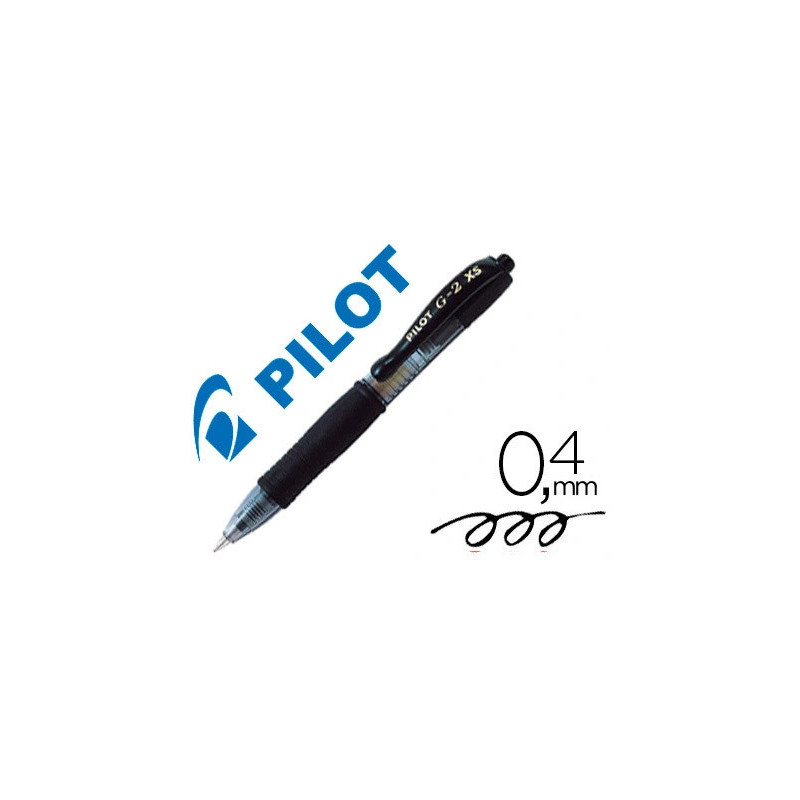 Roller pilot mini g2 pixies ecriture moyenne 0.4mm retractable coloris noir