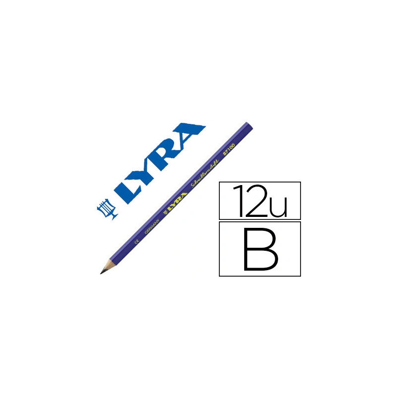 Crayon graphite lyra d'initiation à l'écriture corps triangulaire mine b 4mm diamètre 9mm