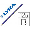 Crayon graphite lyra d'initiation à l'écriture corps triangulaire mine b 4mm diamètre 9mm