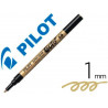 Marqueur pilot feutre permanent encre métallique pointe finenon biseautée 4mm or