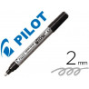 Marqueur pilot feutre permanent encre métallique pointe non bisautée medium polyacétate 4.5 mm argent