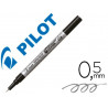 Marqueur pilot feutre permanent encre métallique pointe non biseautée extra fine polyacétate 0.5mm argent