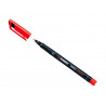 Stylo-feutre stabilo ohp pen permanent pointe fine 0.7mm encre indélébile multi-supports agrafe coloris rouge