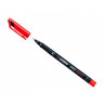Stylo-feutre stabilo ohp pen permanent pointe extra fine 0.4mm encre indélébile multi-supports agrafe coloris rouge