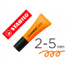 Surligneur stabilo néon fluorescence intense sèche après 4h tube gloss coloris orange