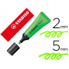 Surligneur stabilo néon fluorescence intense sèche après 4h tube gloss coloris vert