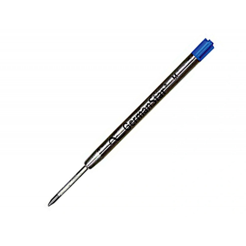 Recharge stylo-bille carpentras type parker pointe moyenne coloris bleu
