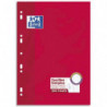OXFORD Etui 200 copies simples 90g perforées Blanches grand format A4 grands carreaux Seyès