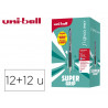 Roller uniball signo broad encre gel pochette de 12 rollers c23 207 umn 207 bleu + 12 recharges umr87 dont 6