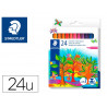 Stylo feutre staedtler 325 pointe moyenne 1mm pack de 24 couleurs assorties