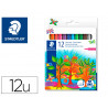 Stylo feutre staedtler 325 pointe moyenne 1mm pack de 12 couleurs assorties