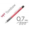 Porte-mines tombow monograph 0,7mm rechargeable gomme telescopique interchangeable coloris corps rose fluo