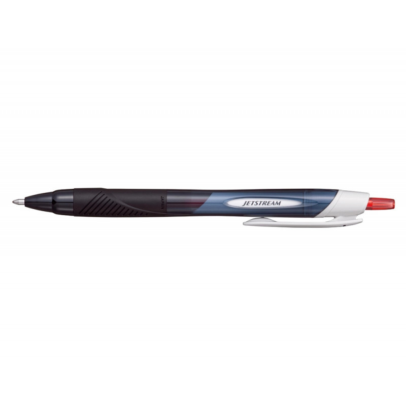 Roller uniball jetstream sport retractable plastique recycle ecriture moyenne coloris rouge