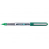 Roller uniball eye plastique recycle encre liquide ecriture fine pointe metal coloris vert