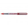 Roller uniball eye plastique recycle encre liquide ecriture fine pointe metal coloris rouge